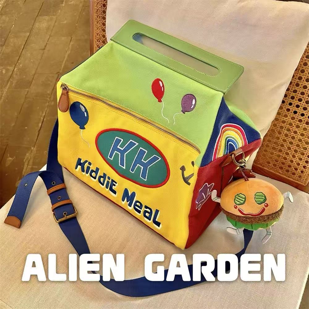 Travel crossbody bag - Alien Garden