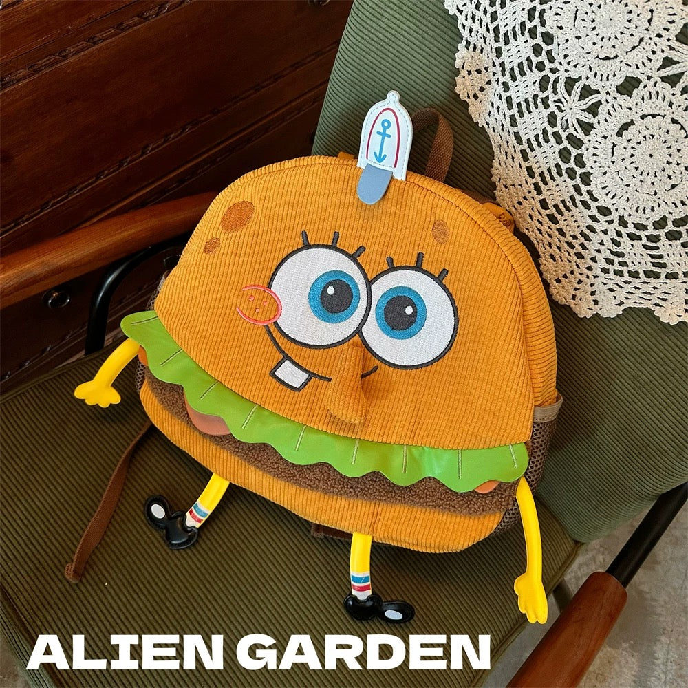 Hamburger Backpack - Alien Garden