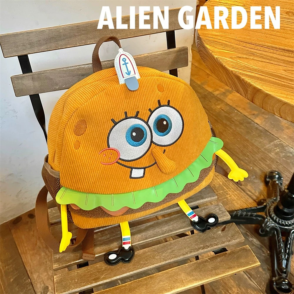 Hamburger Backpack - Alien Garden