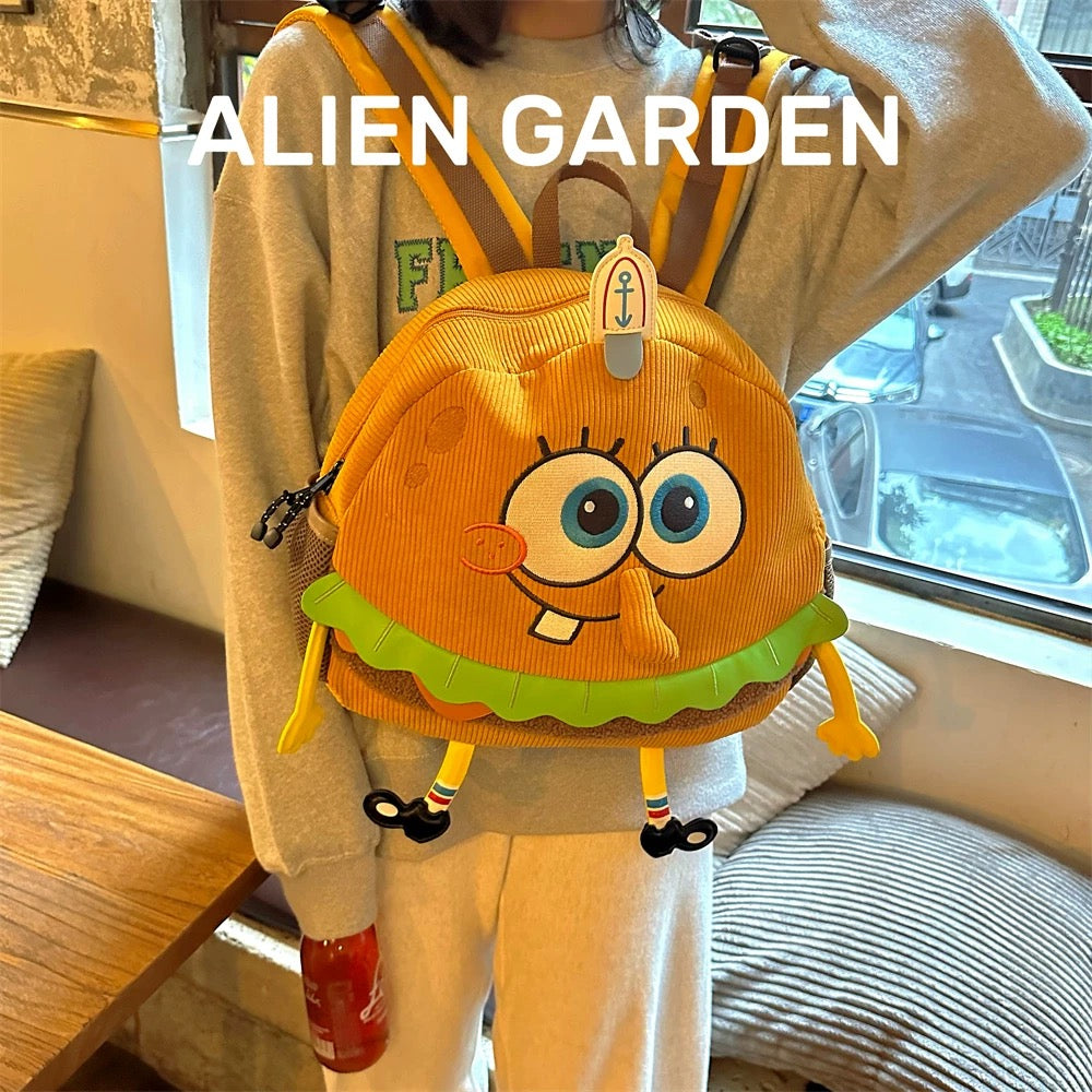 Hamburger Backpack - Alien Garden