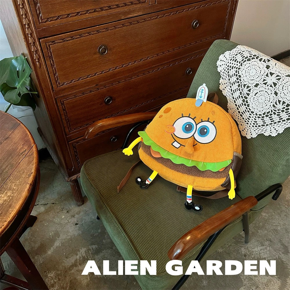 Hamburger Backpack - Alien Garden