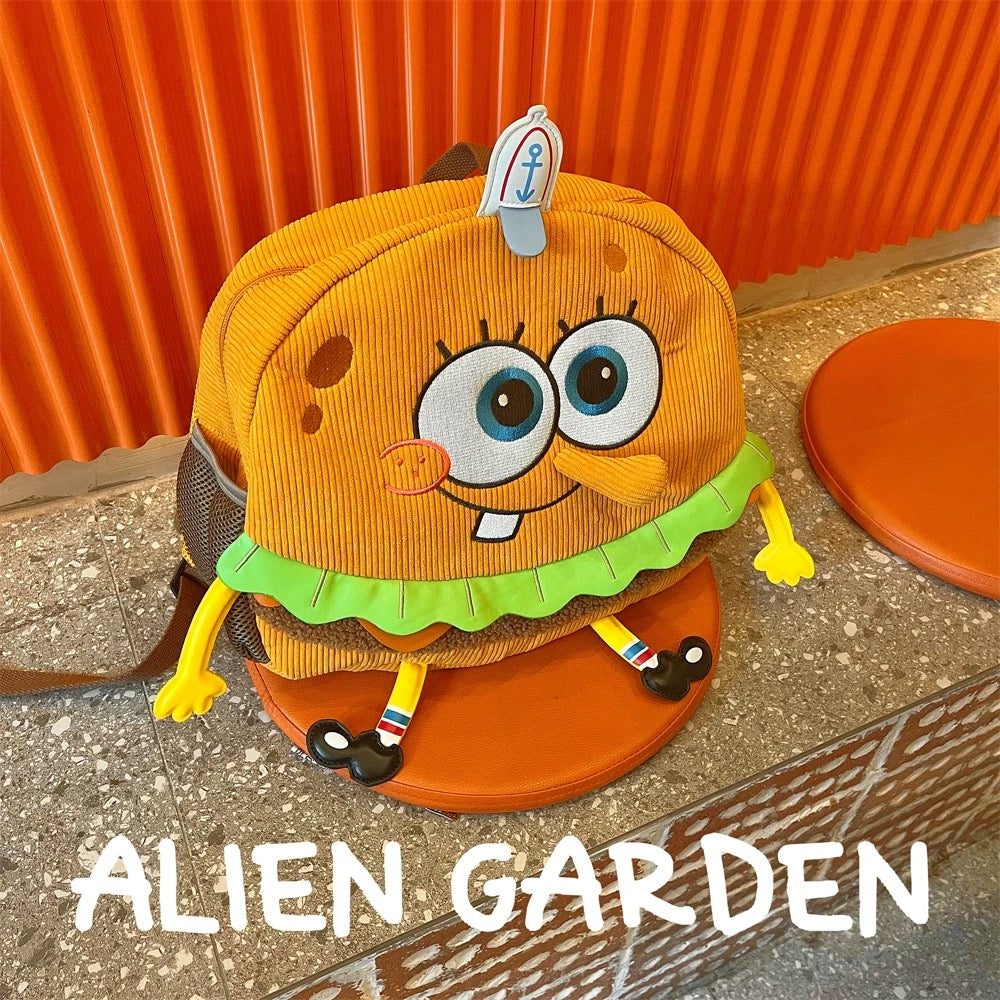 Hamburger Backpack - Alien Garden