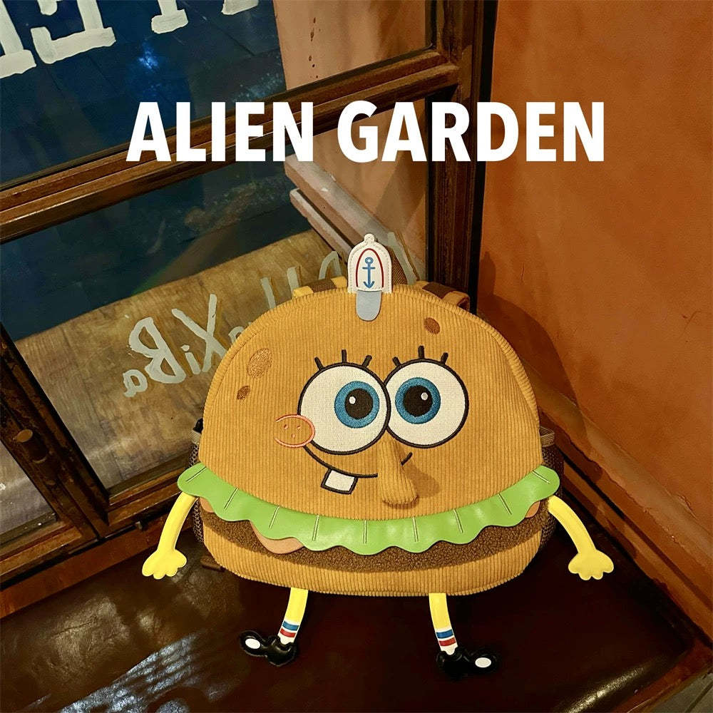Hamburger Backpack - Alien Garden