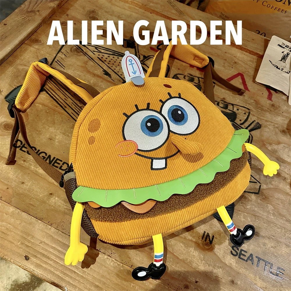 Hamburger Backpack - Alien Garden