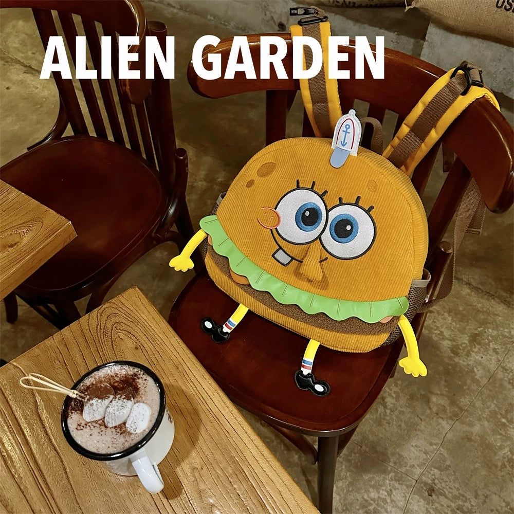 Hamburger Backpack - Alien Garden