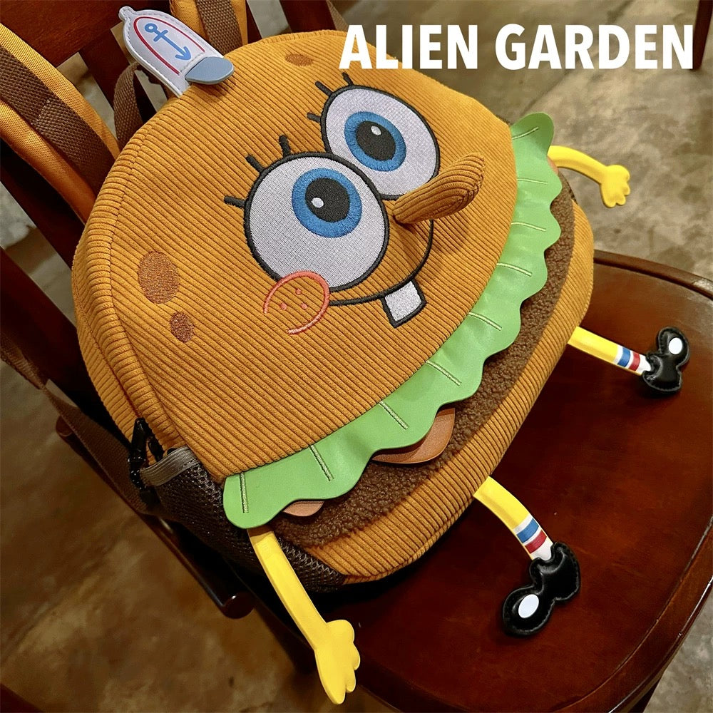 Hamburger Backpack - Alien Garden