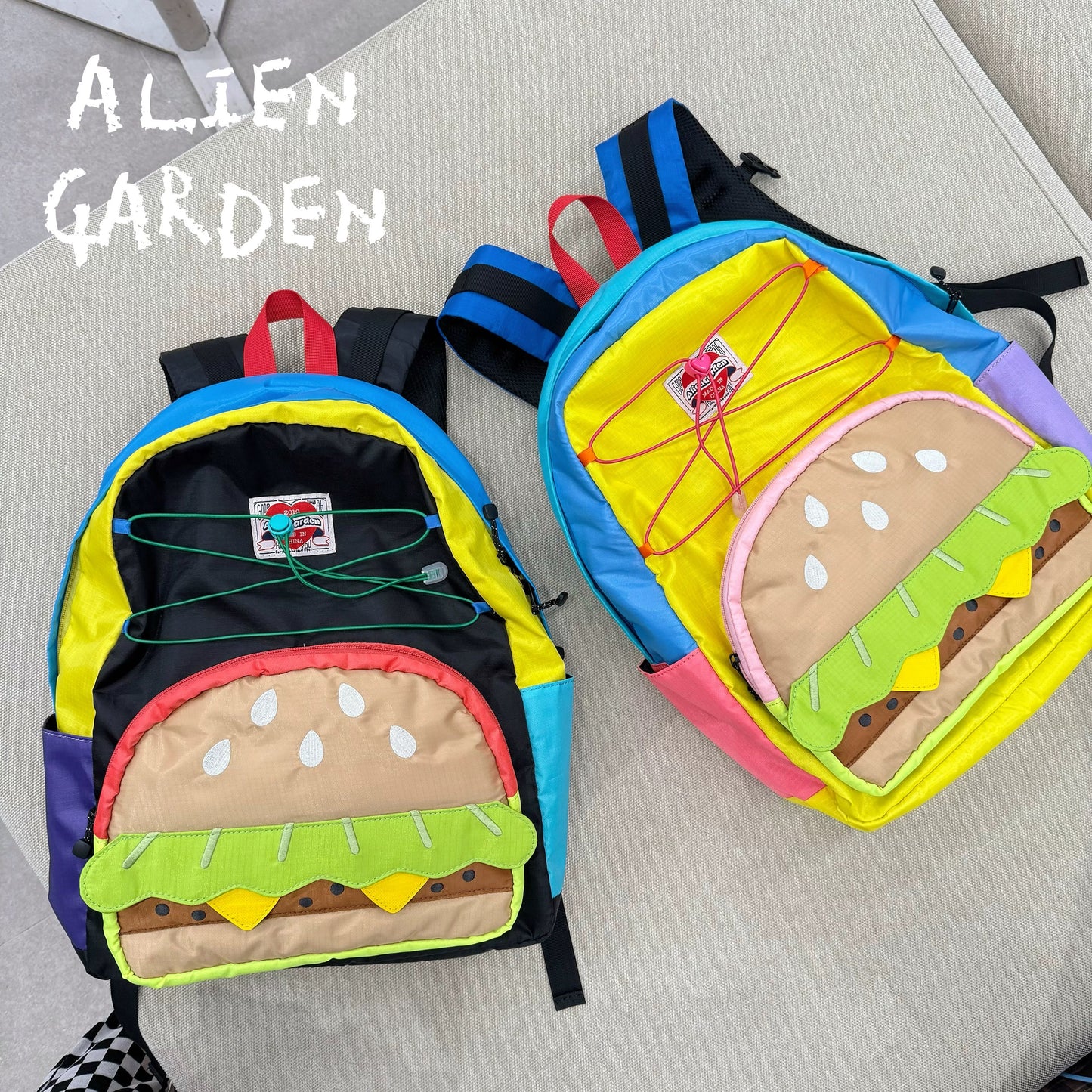 Burger outdoor hiking backpack - Alien Garden