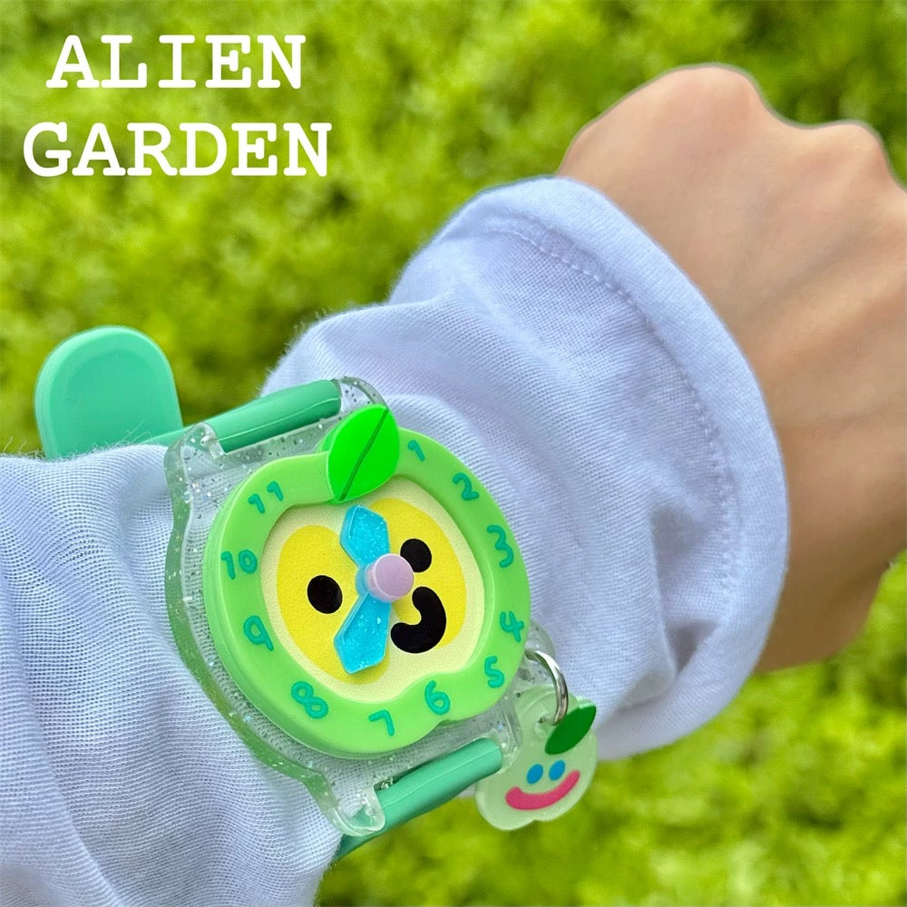Green Apple Watch - Alien Garden