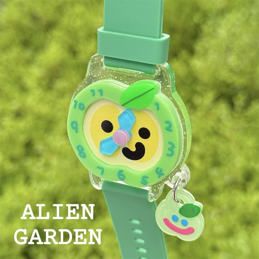 Green Apple Watch - Alien Garden