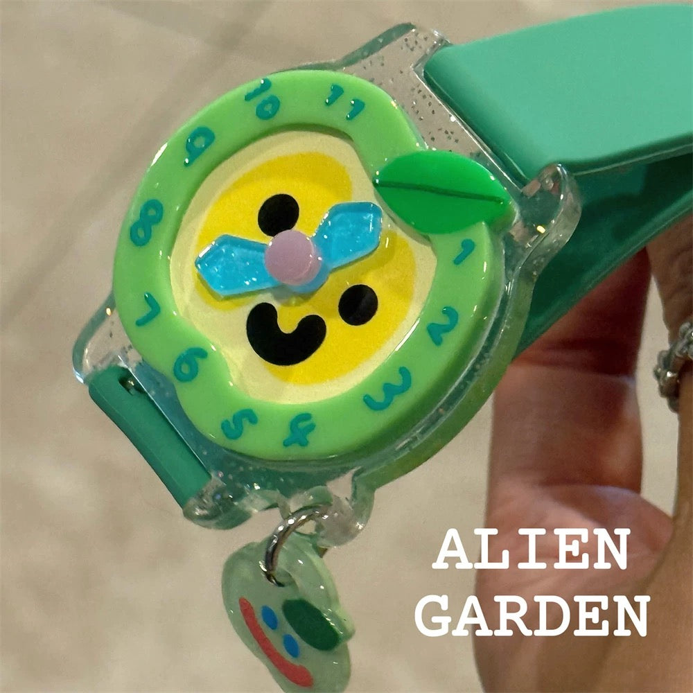 Green Apple Watch - Alien Garden