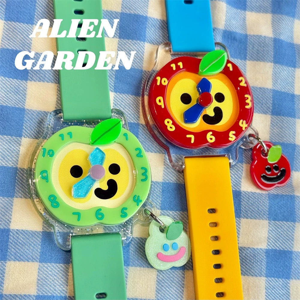 Green Apple Watch - Alien Garden