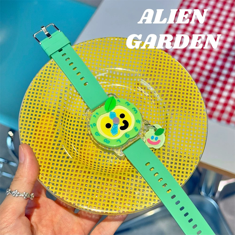 Green Apple Watch - Alien Garden
