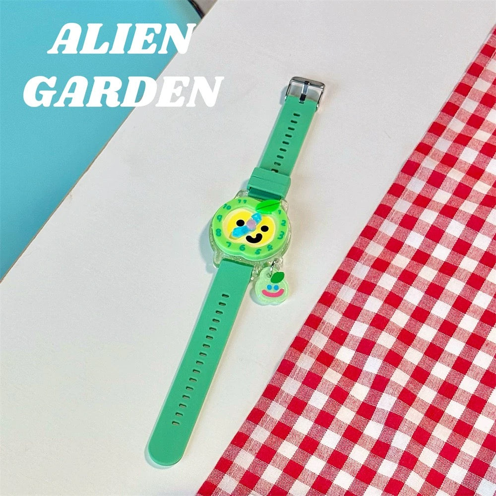 Green Apple Watch - Alien Garden