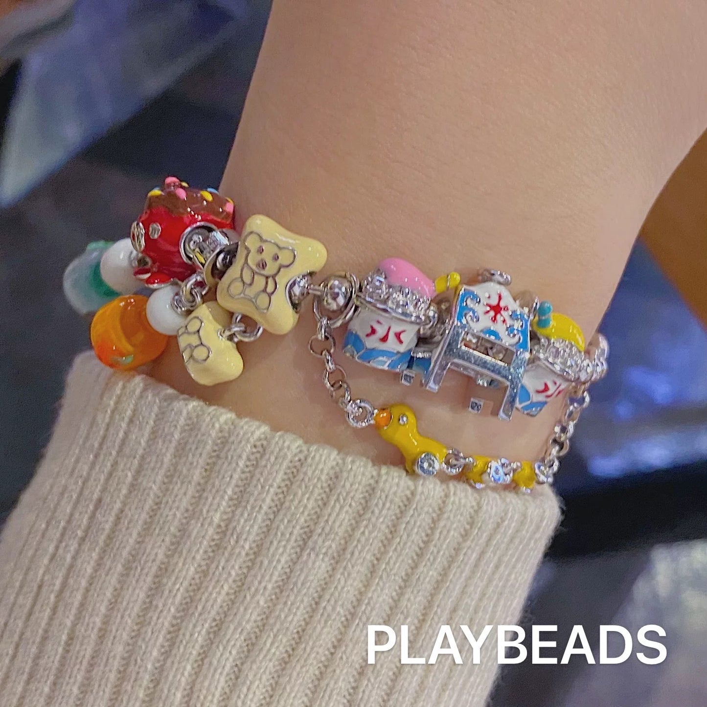 Bath Duck Train-PLAYBEADS