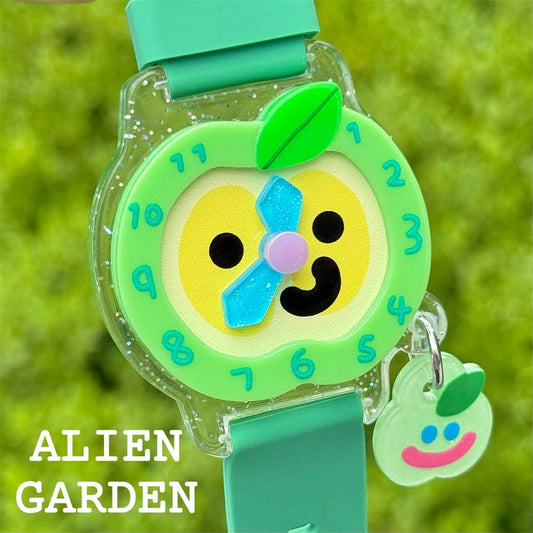 Green Apple Watch - Alien Garden