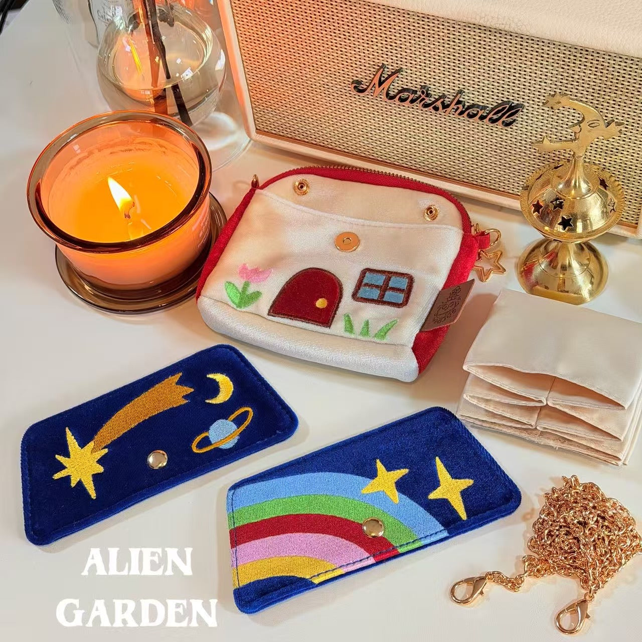 Stars&Moon Jewelry Pouch - AlienGarden
